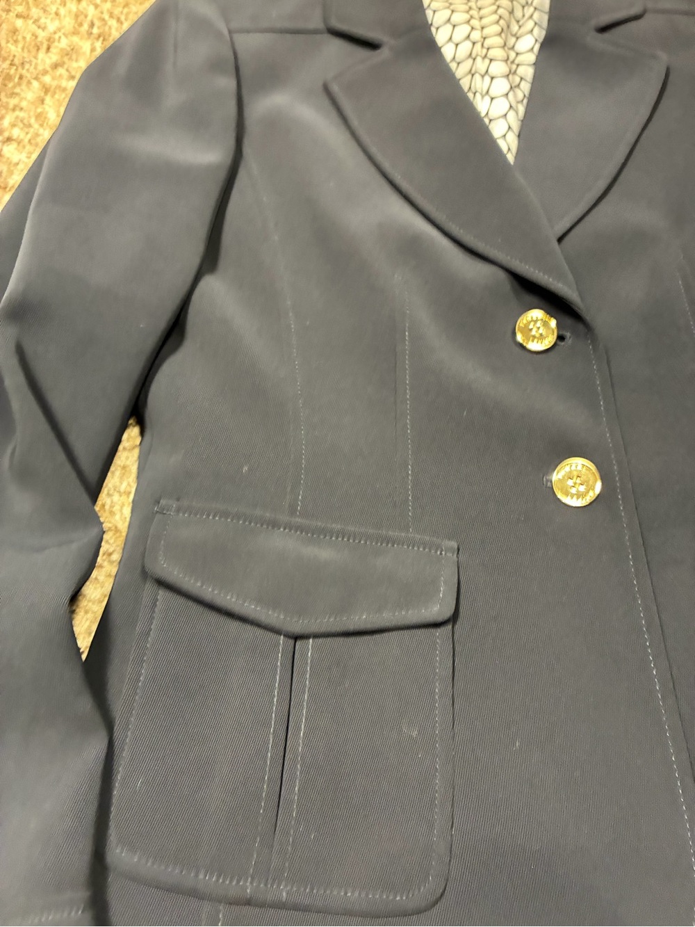 Tahari Arthur S Levine Abigail 2 Button Blazer Jacket - Picture 7 of 12